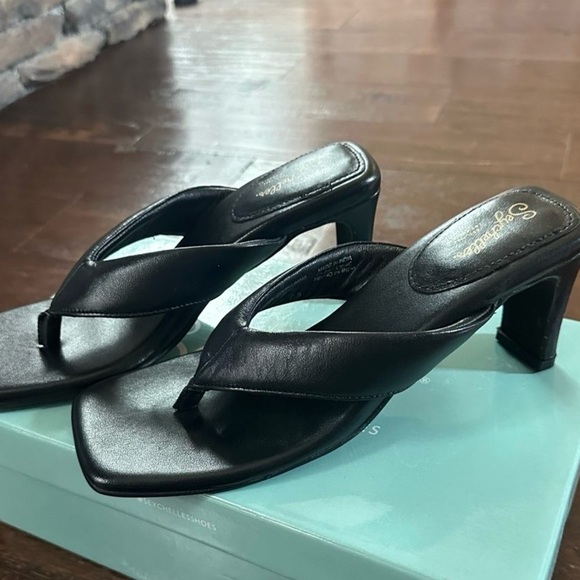 Seychelles EGO Black Leather Sandals – Women’s Size 7.5, Brand New, Retail $109 - Picture 3 of 13